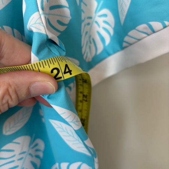 Alter Ego Running Palm Leaf Polo Shirt Size L - Picture 4 of 8